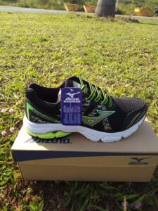 Mizuno Wave - Preto com verde Limão